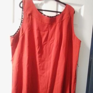 Red Dress No Sleeves